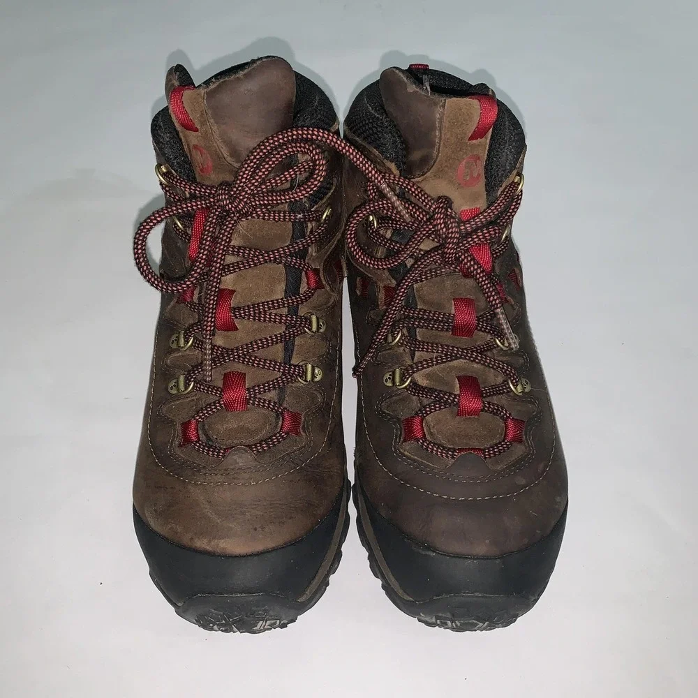 Merrell Boots Womens 8 Chameleon Shift Traveller Waterproof Brown Nubuck J32086